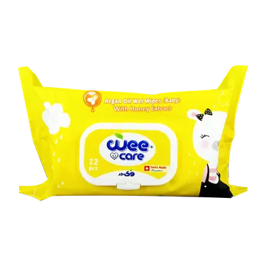 دستمال مرطوب کودک حاوی روغن آرگان پاکتی 72 عددی وی کر Wee Care